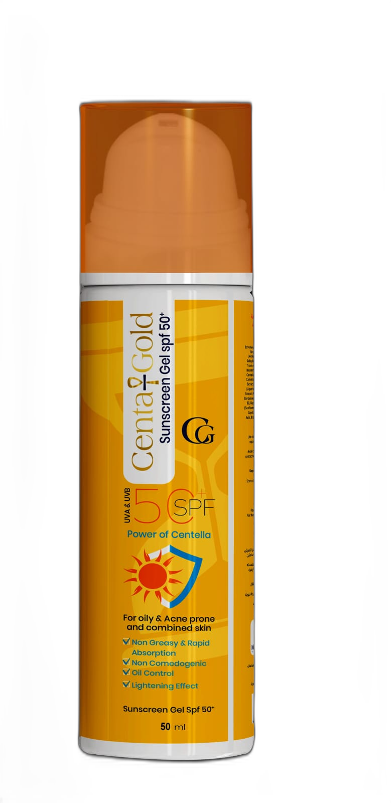 Centa Gold Sunscreen Gel SPF 50+